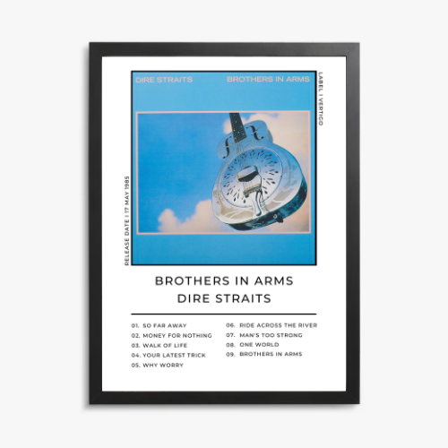 Dire Straits Brothers In Arms Album Cover Print – Rock Wall Art personalised print