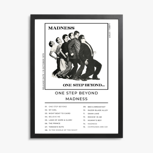 Madness One Step Beyond Album Cover Print – Ska Wall Art personalised print