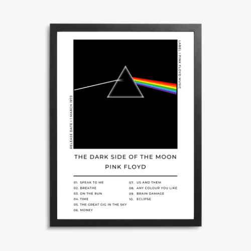 Pink Floyd The Dark Side Of The Moon Album Cover Print personalised print