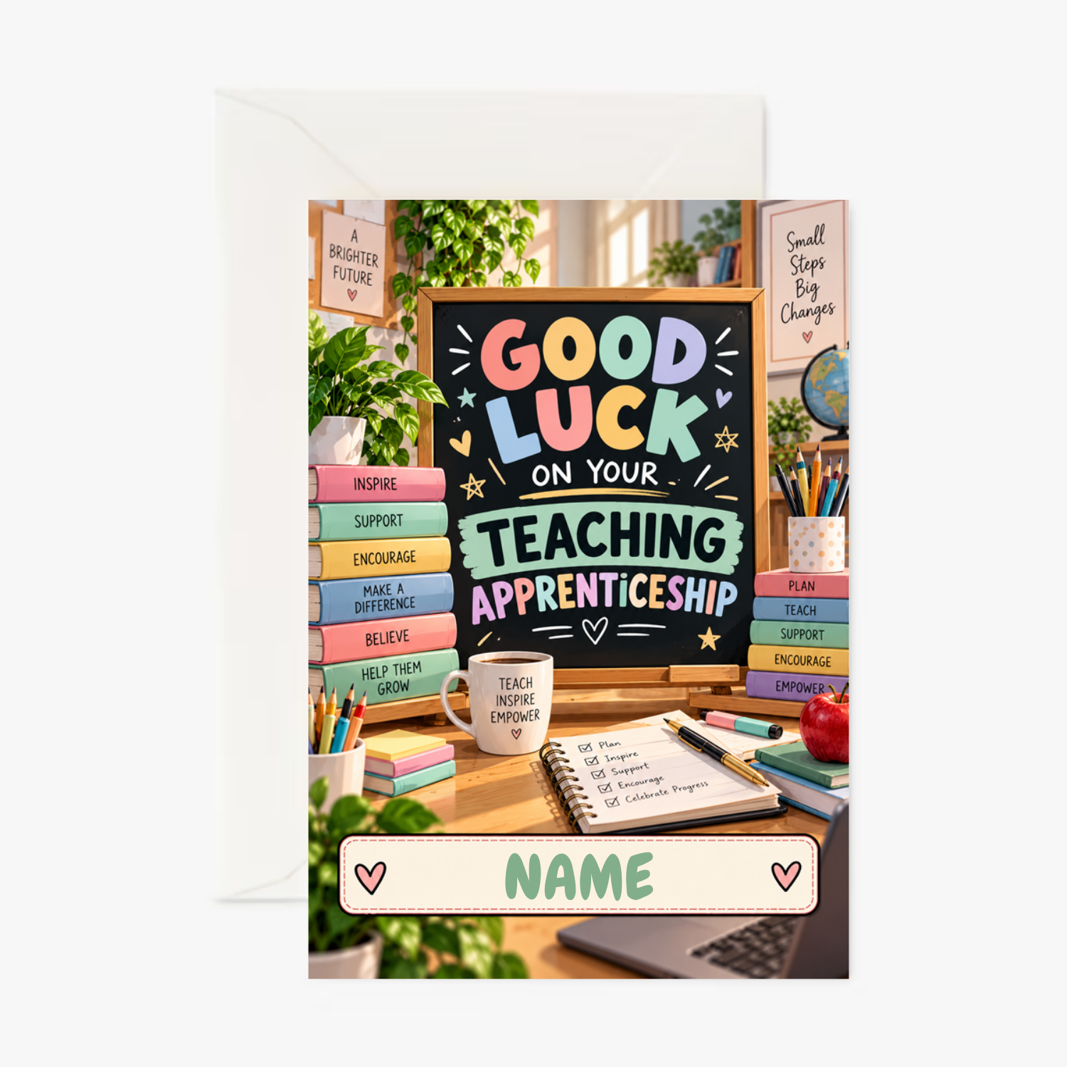 Personalised Congratulations on Completing Your Teaching Apprenticeship Card