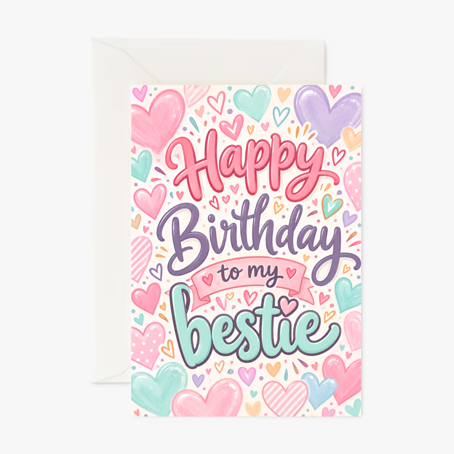 Personalised Happy Birthday Bestie Card – Funny Birthday Card for Best Friend - Cockney Cards