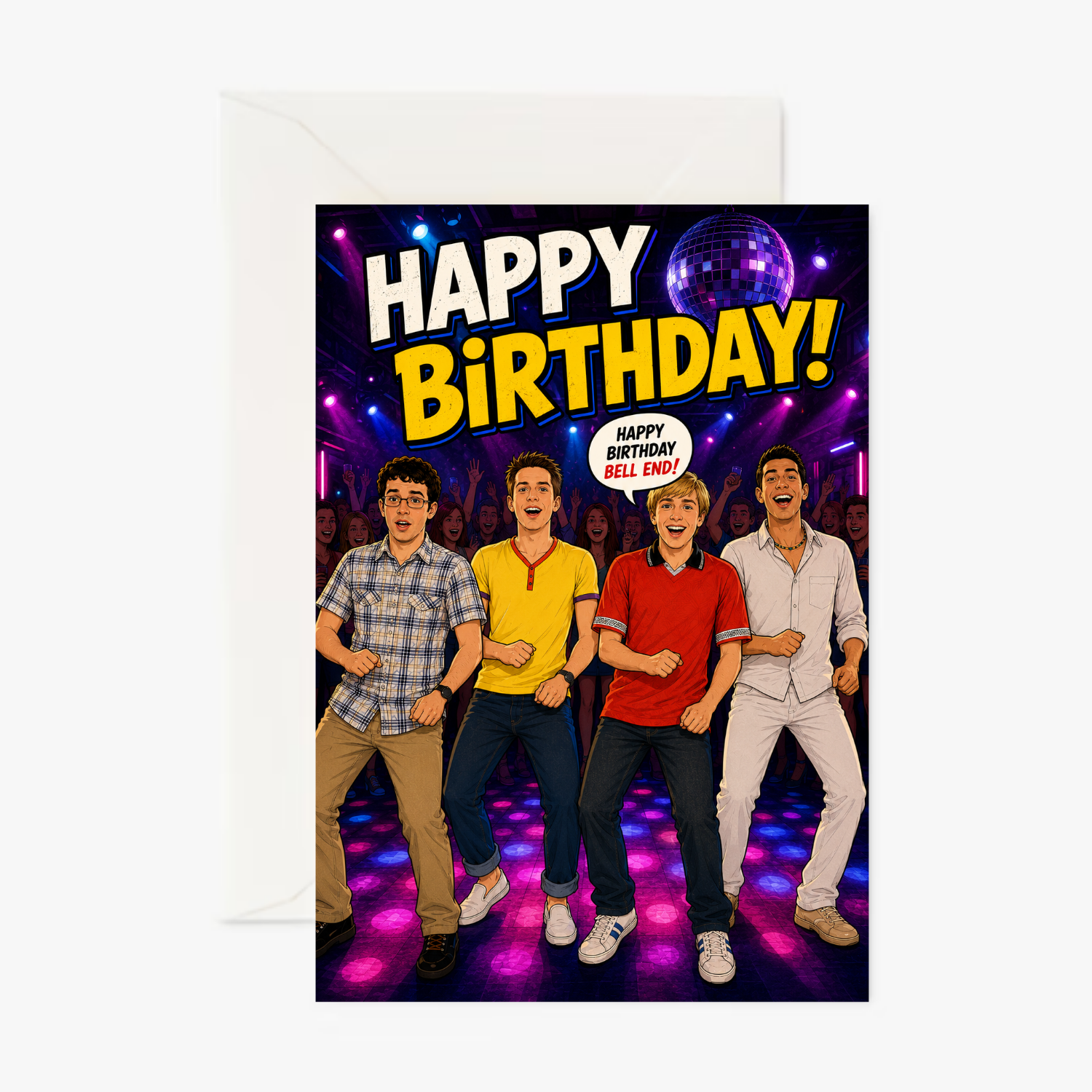 The Inbetweeners personalised greeting card