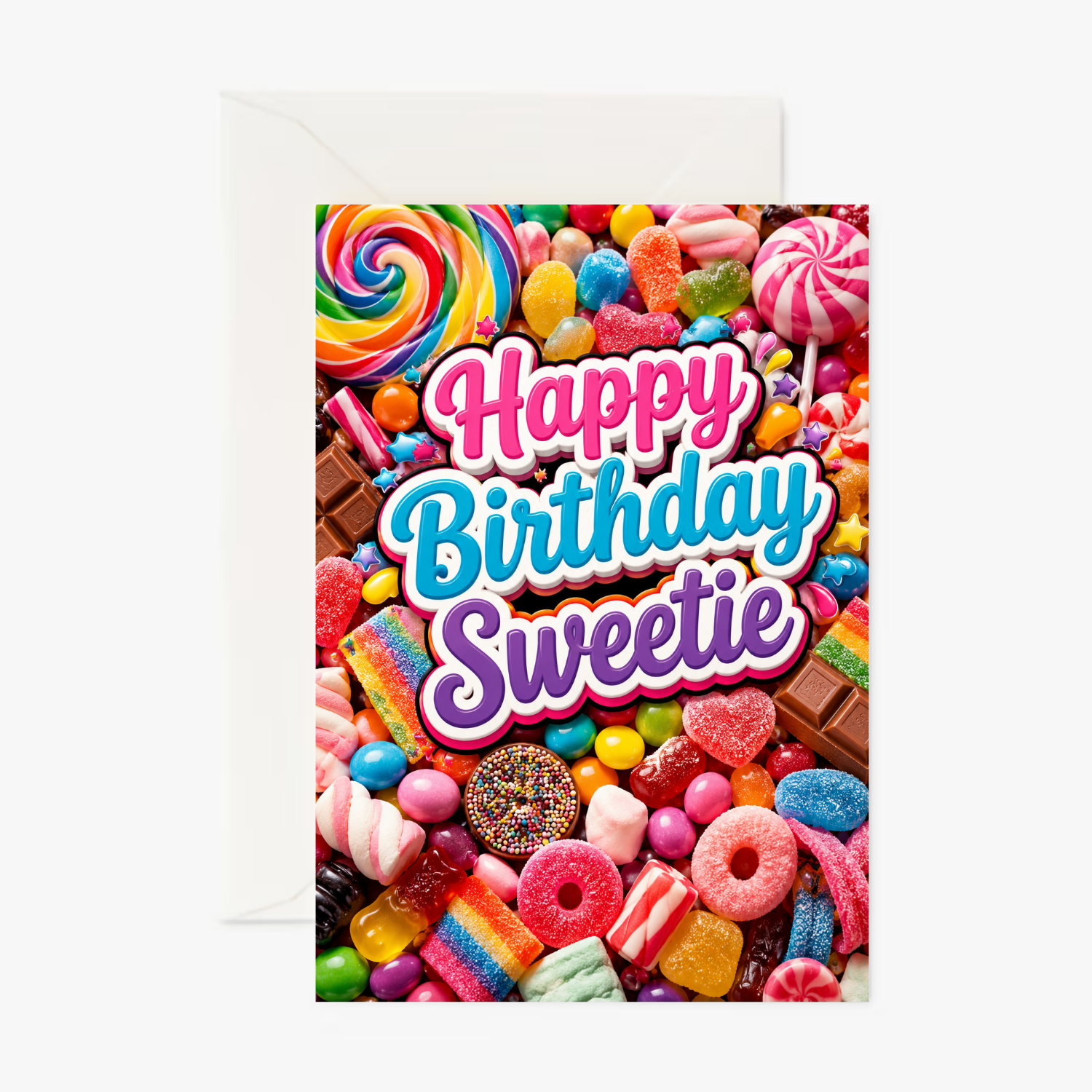 Sweet Tooth personalised greeting card