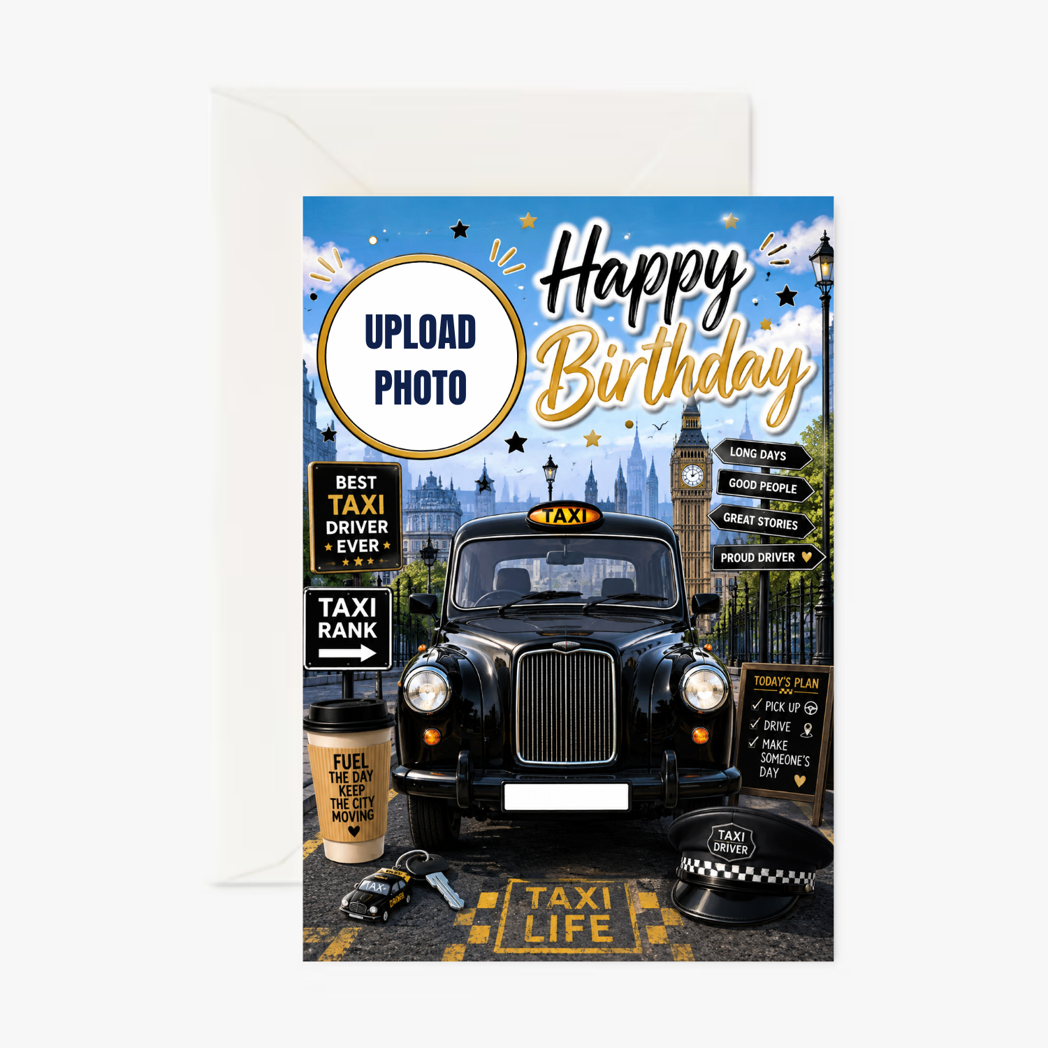 Fare Dodger personalised greeting card