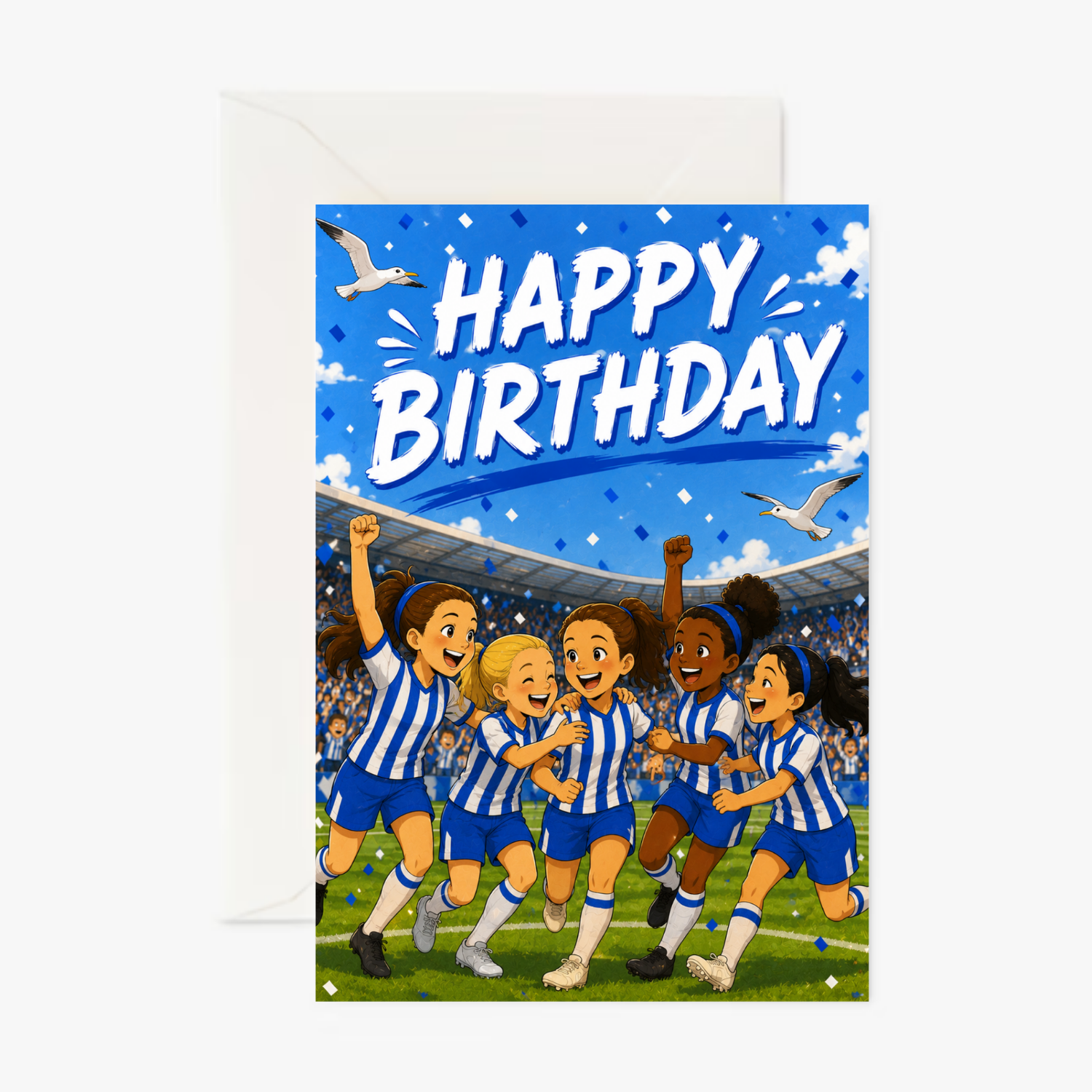 Brighton Celebrating personalised greeting card