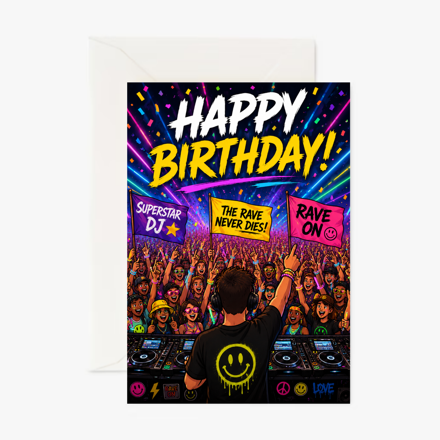 DJ Boy personalised greeting card