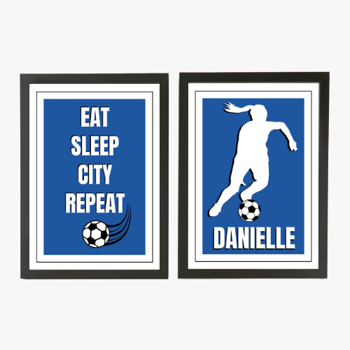 Personalised Birmingham City Print – Eat, Sleep, City, Repeat personalised print