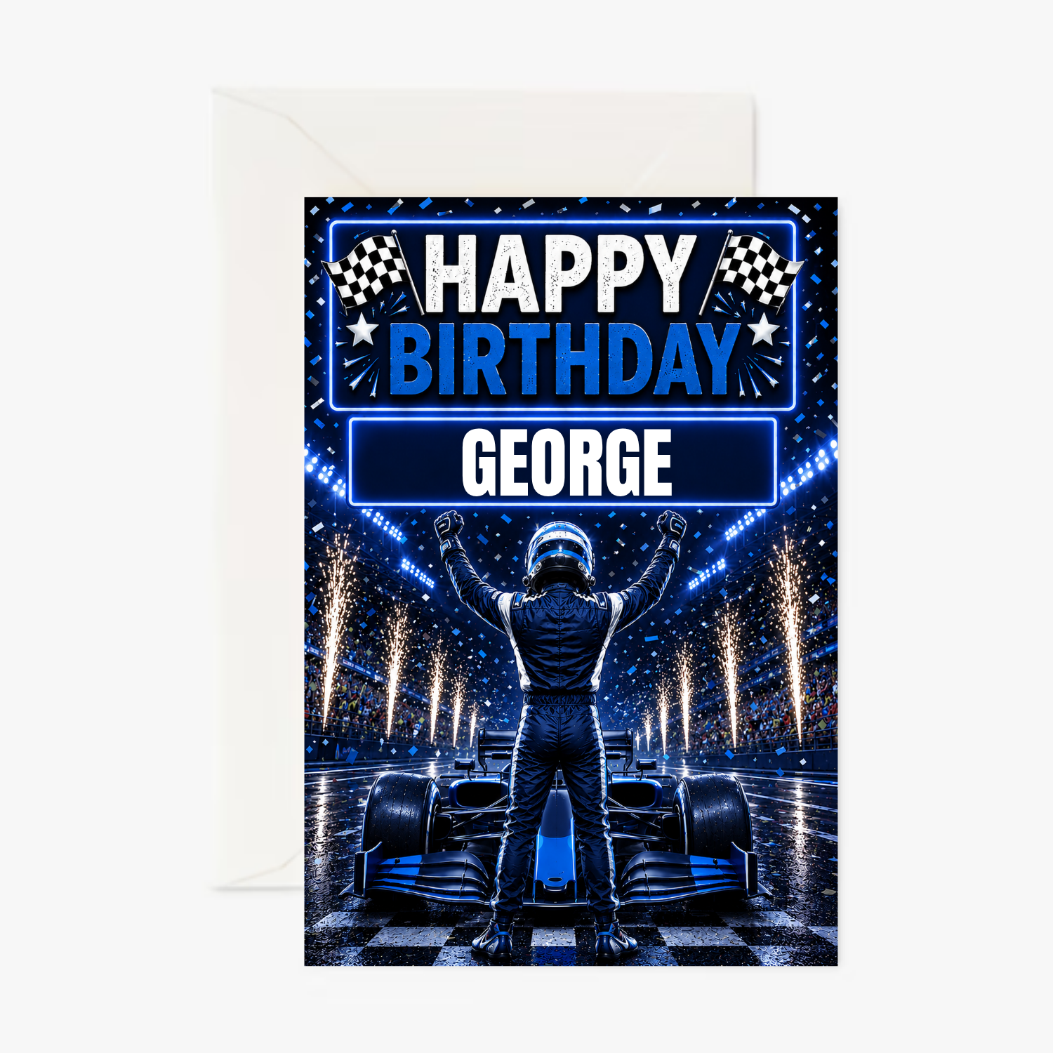 Williams F1 Driver personalised Sports card - Cockney Cards