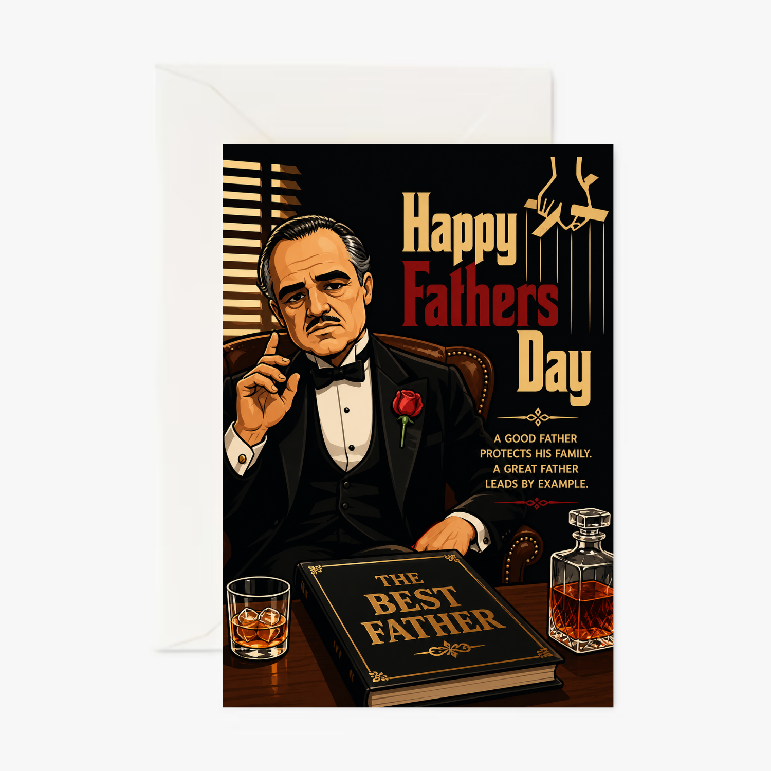 Godfather Dad personalised Mother's & Father's Day card - Cockney Cards