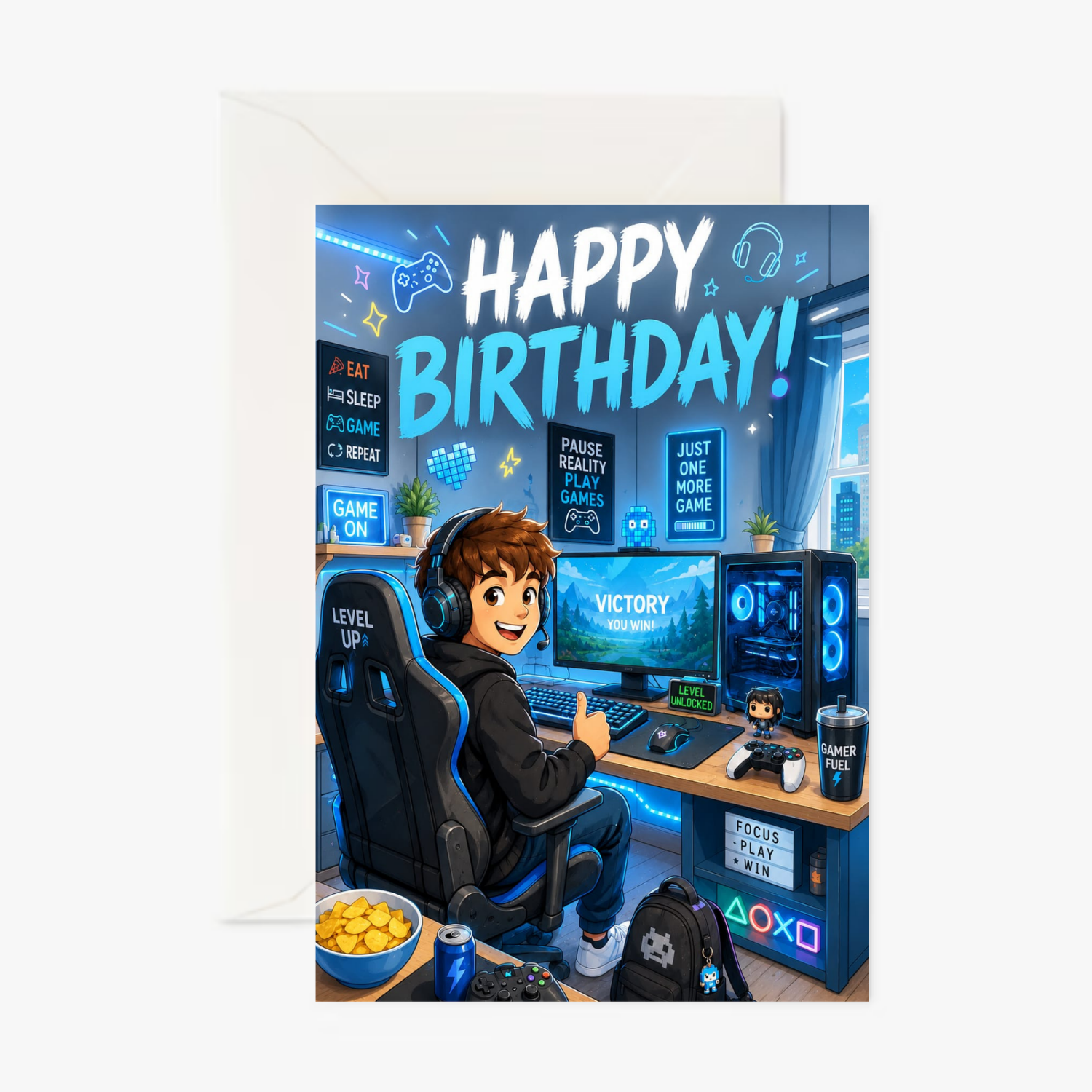 Gamer Boy Card