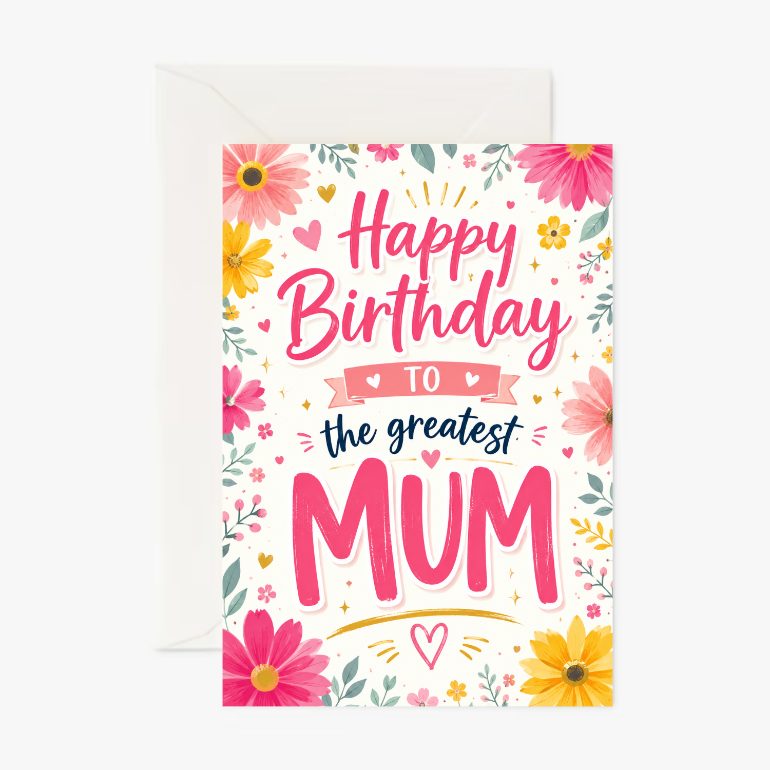 Greatest Mums Birthday personalised greeting card