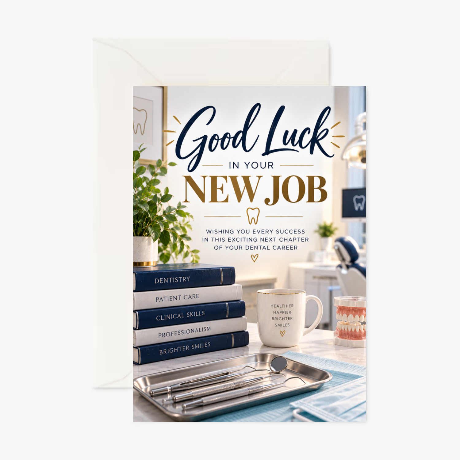 Personalised Good Luck New Job Card for a Dentist – Congratulations on Your New Job