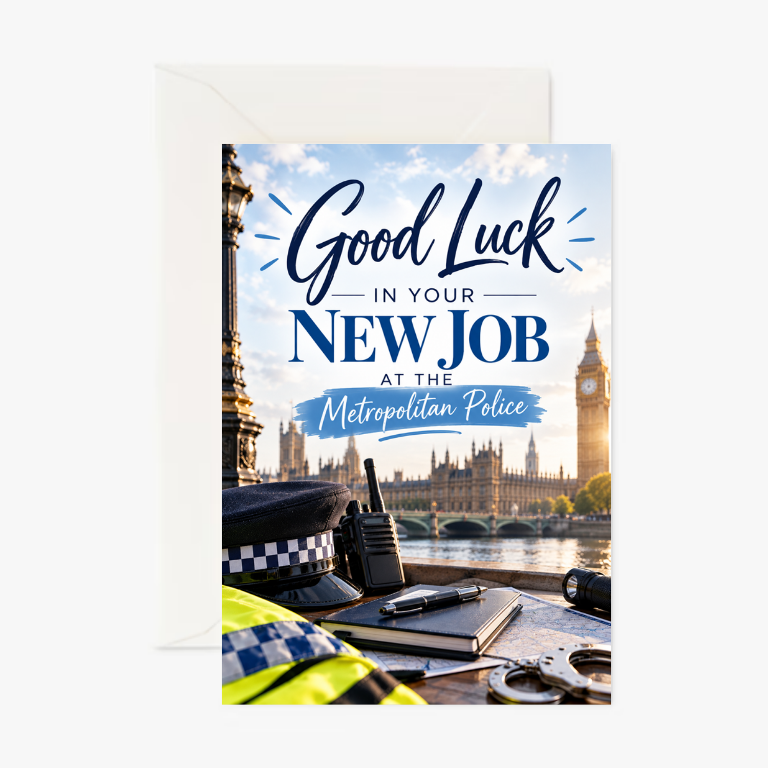 Personalised Good Luck New Job Card for a Police Officer – Congratulations on Your New Job