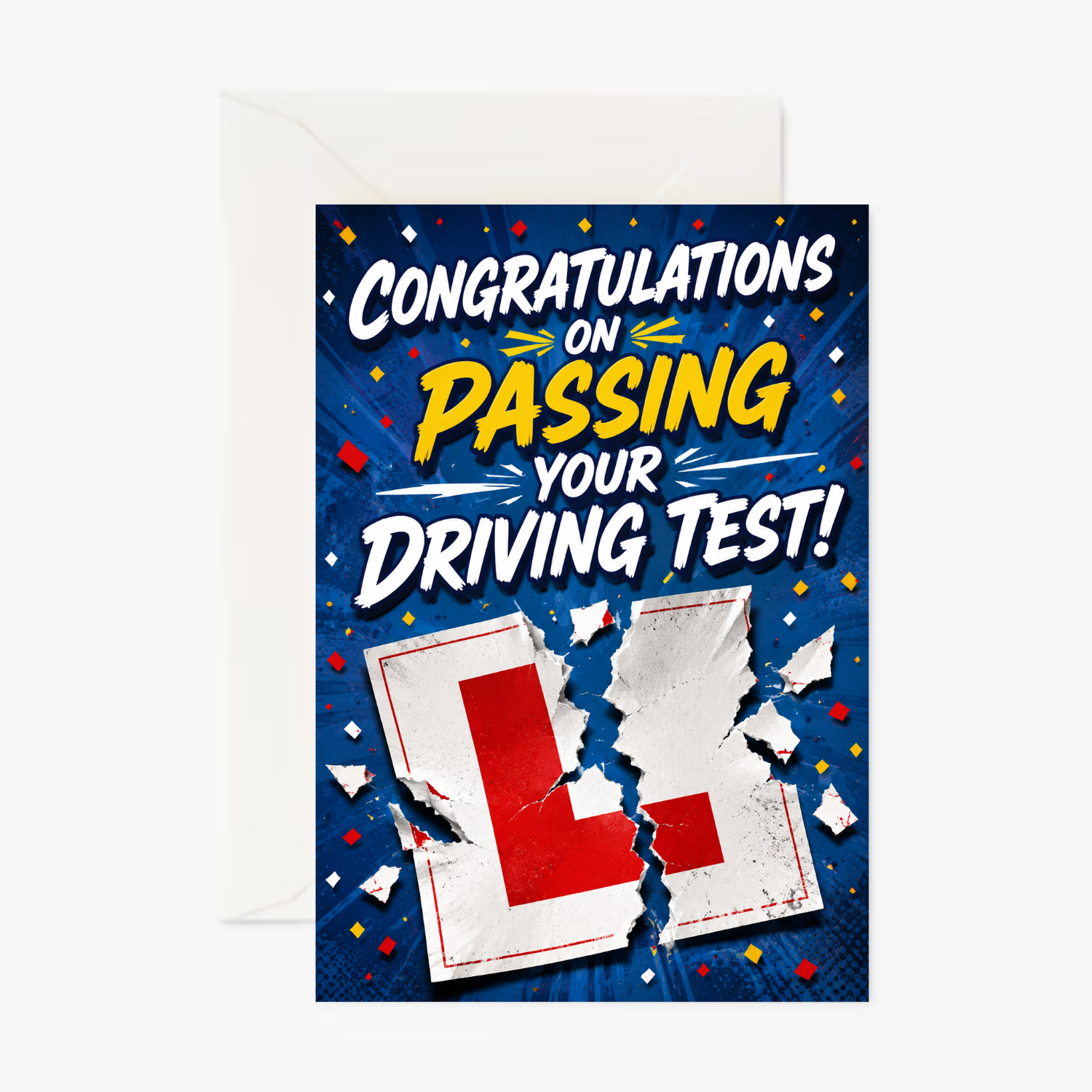 Driving Test Pass Card personalised greeting card