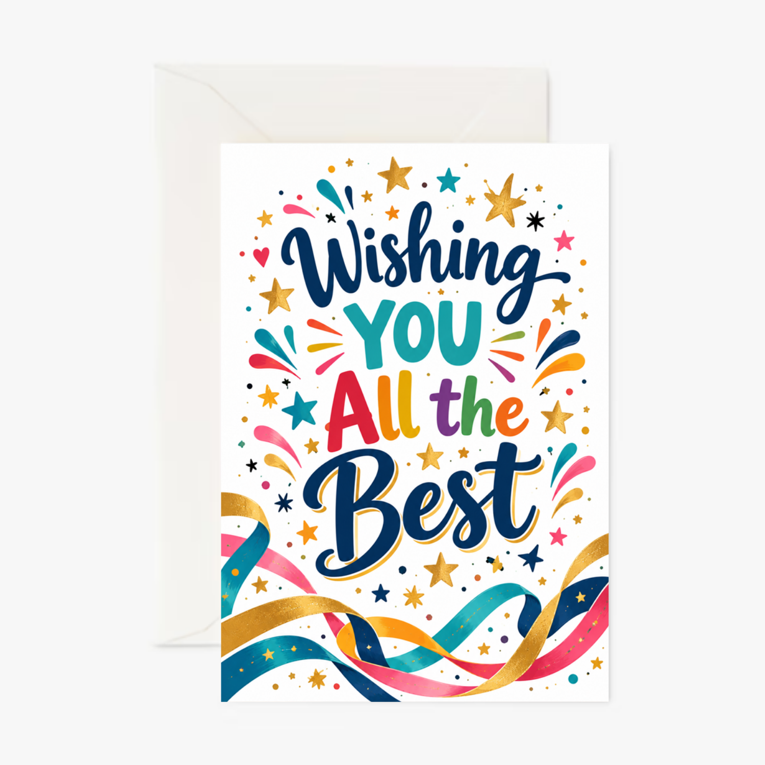 Personalised Wishing You All the Best – Leaving Card