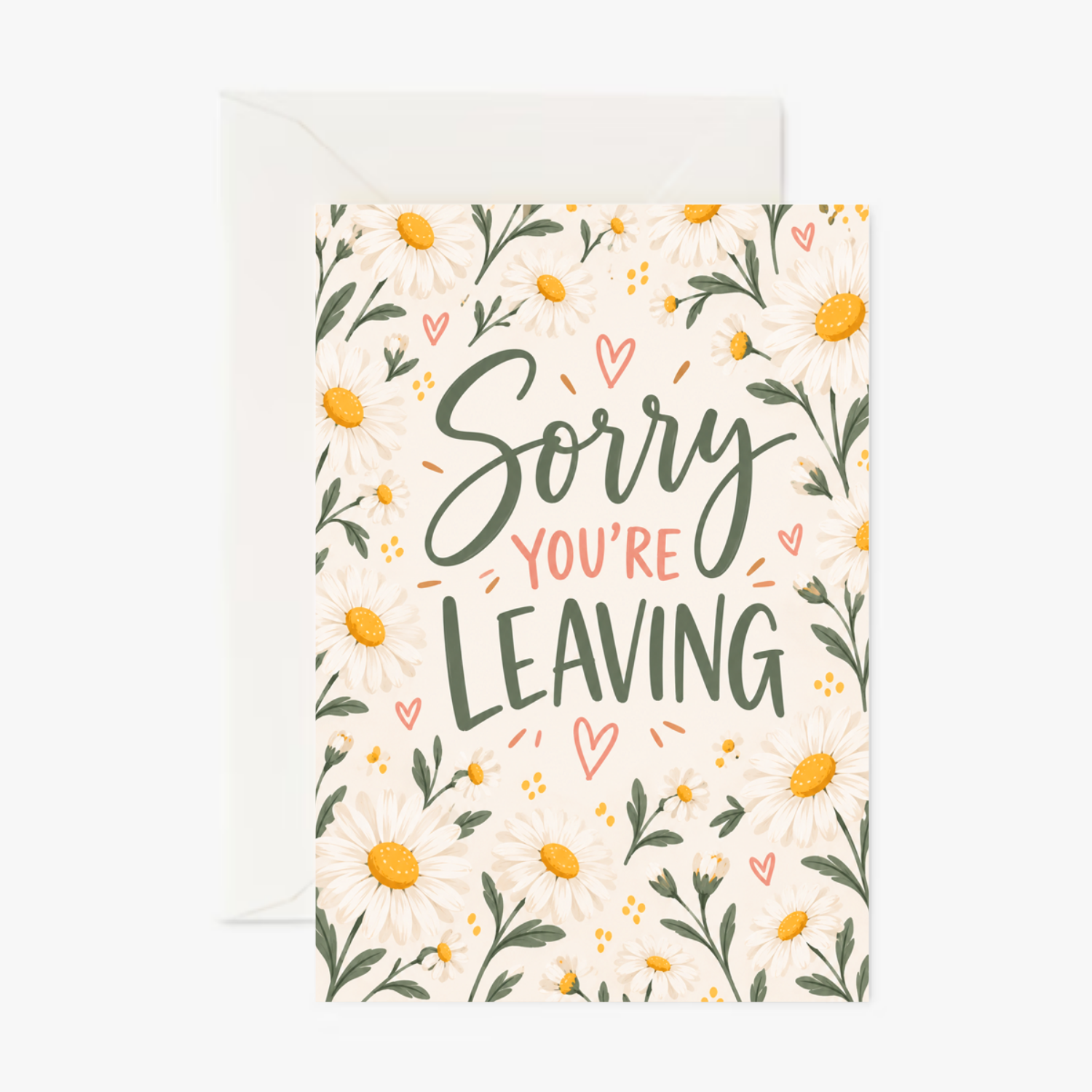 Personalised Sorry You’re Leaving Card – Floral Leaving Card