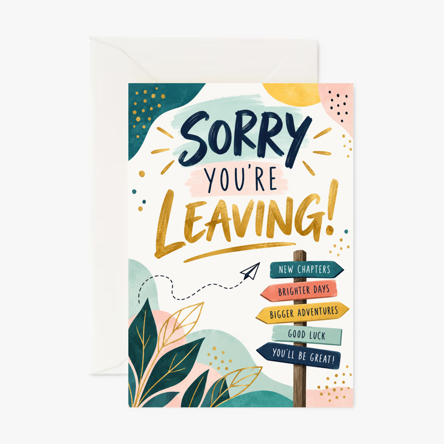 Personalised Sorry You’re Leaving Card – Funny Leaving Card
