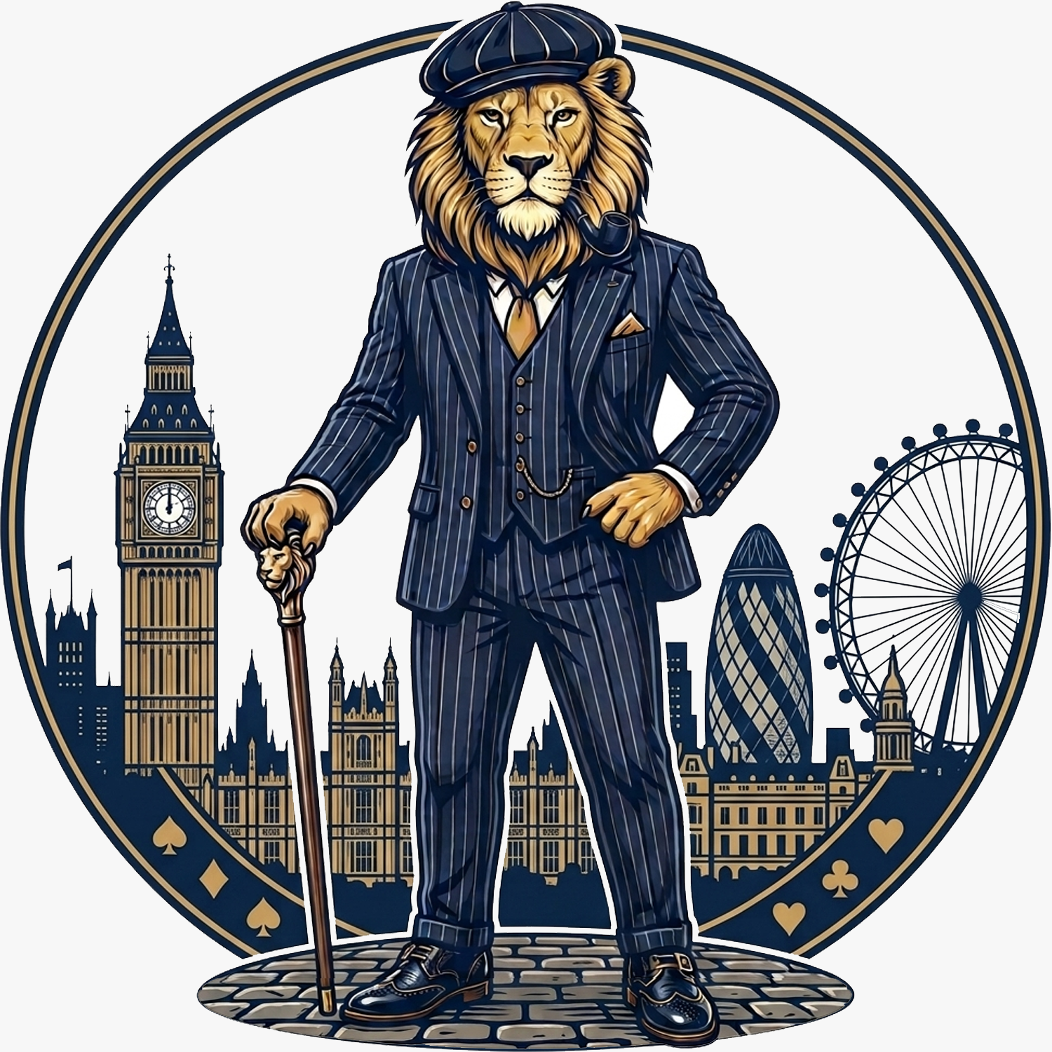 Cockney Cards Logo Lion