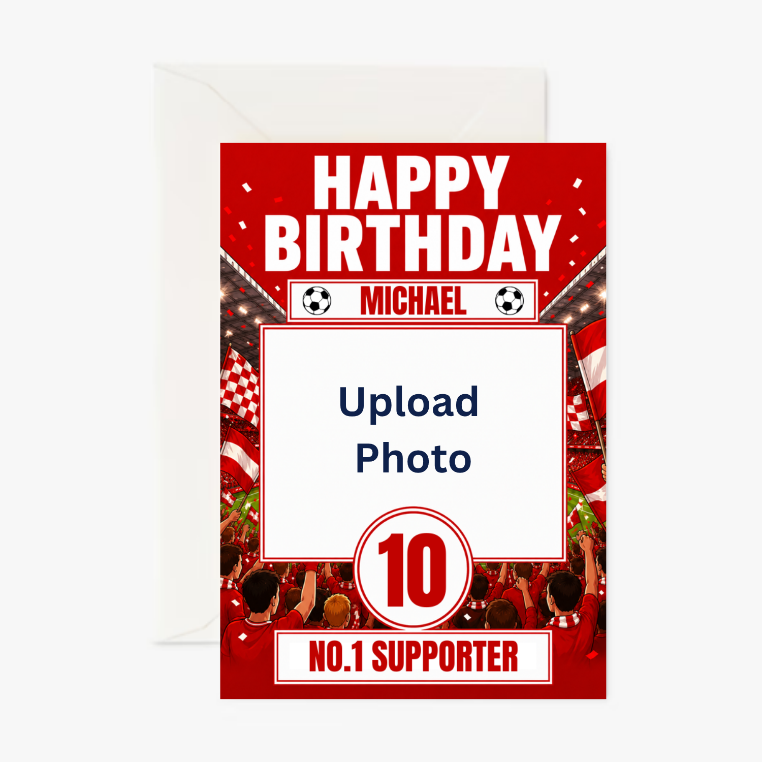Liverpools No.1 Supporter personalised greeting card