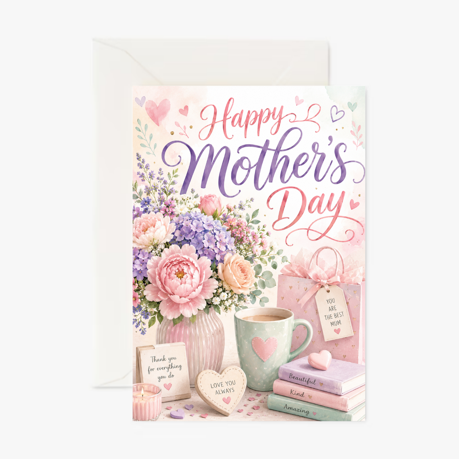 Personalised Mother's Day Card for Mum – Happy Mother's Day
