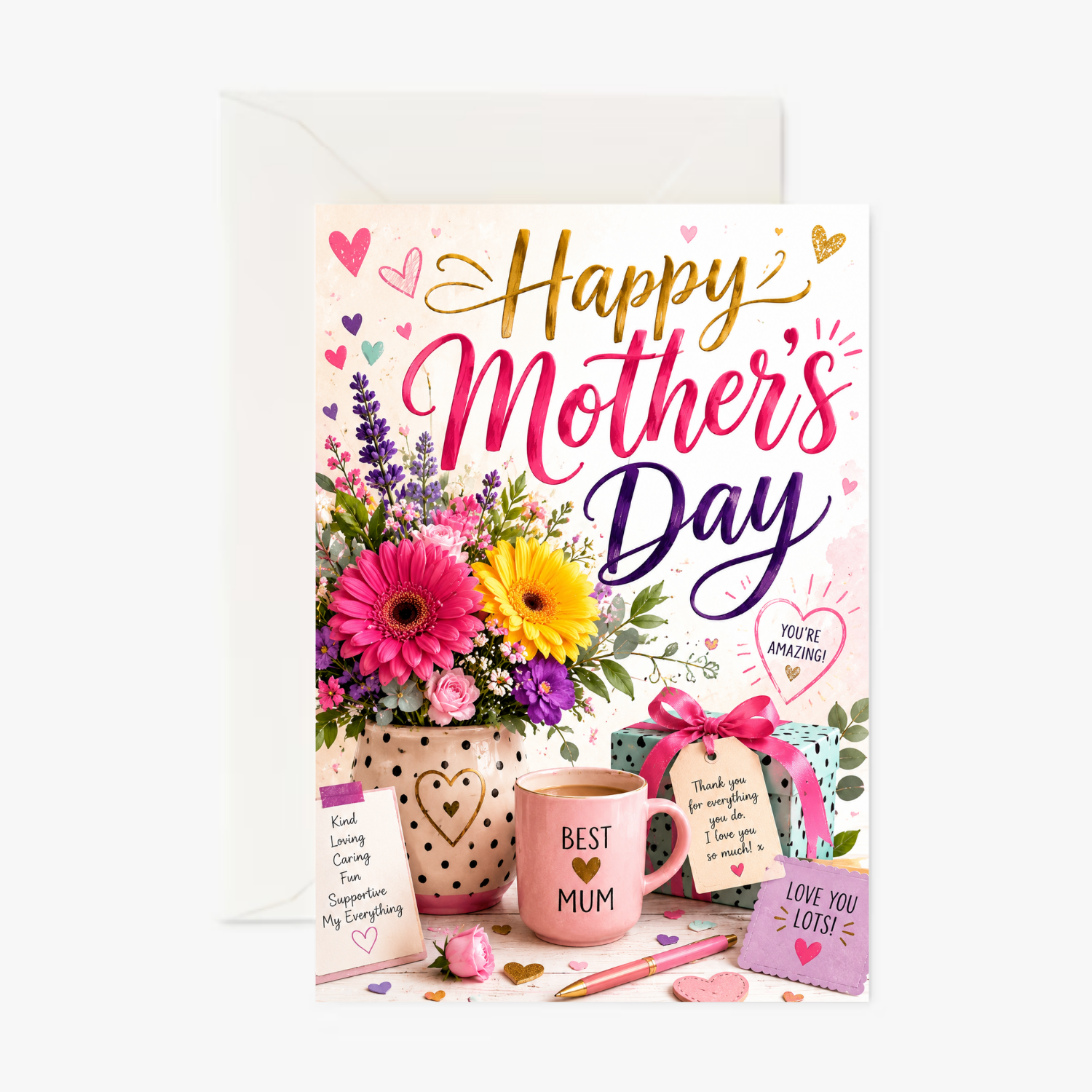 Personalised Funny Mother's Day Card for Mum – Humorous Mum Card