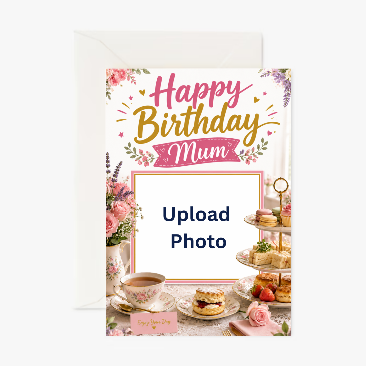 Happy Birthday Mum personalised greeting card