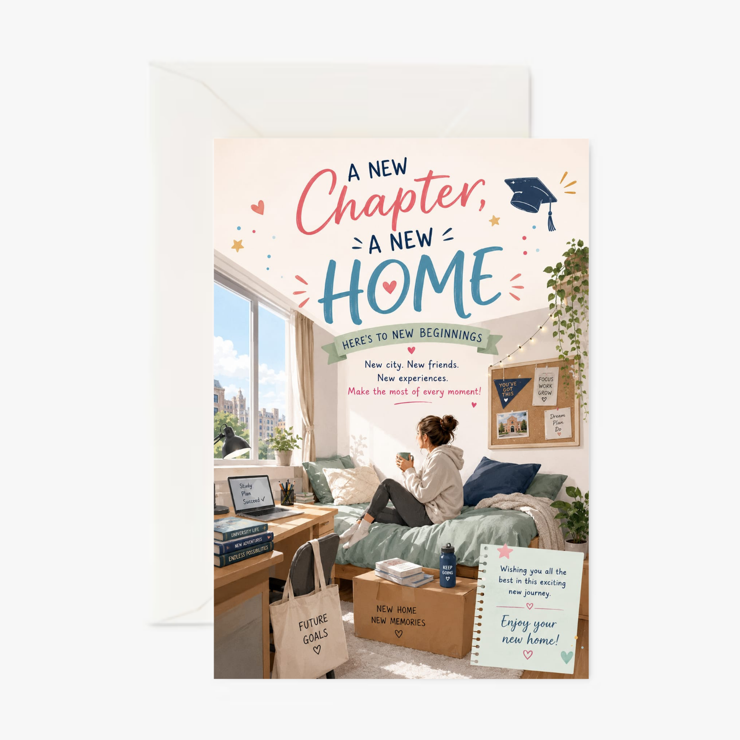 New University Home personalised greeting card