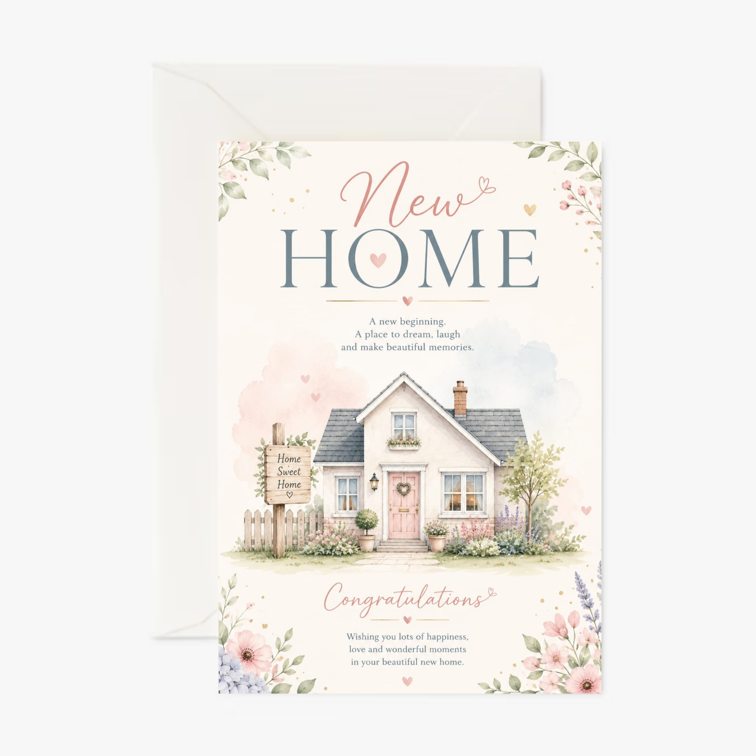 New Home, New Dreams personalised personalised card - Cockney Cards