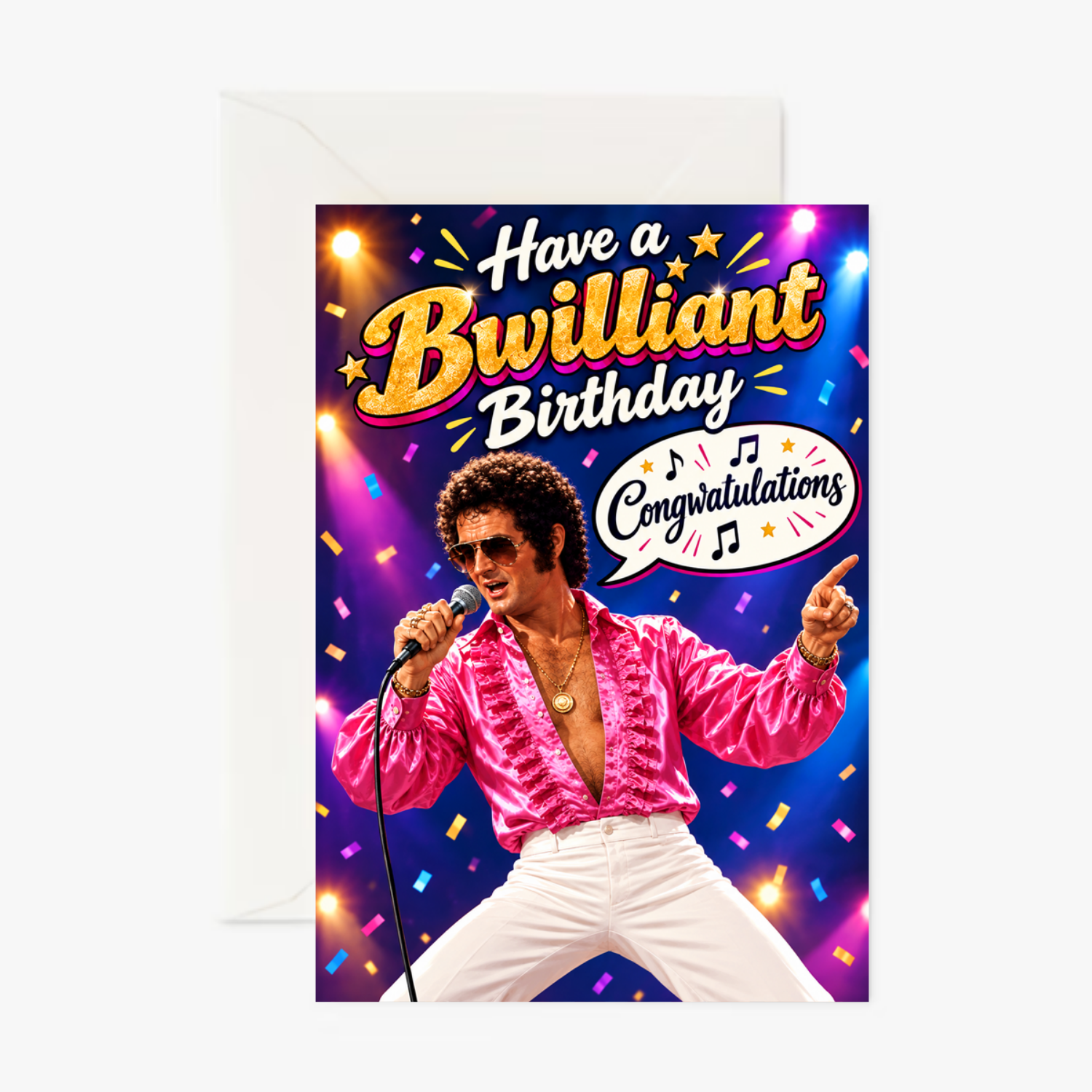OFAH, Bwilliant Birthday personalised greeting card