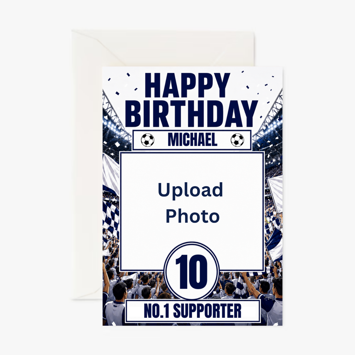 Tottenhams No.1 Supporter personalised Sports card - Cockney Cards