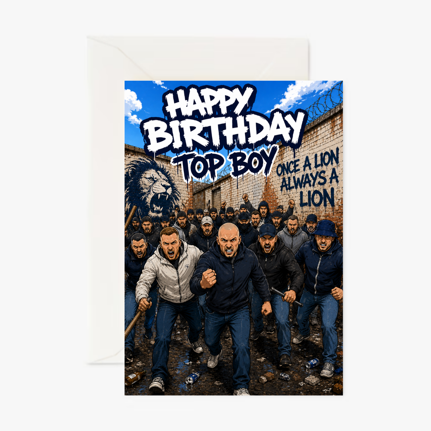 Millwalls Topboy personalised greeting card